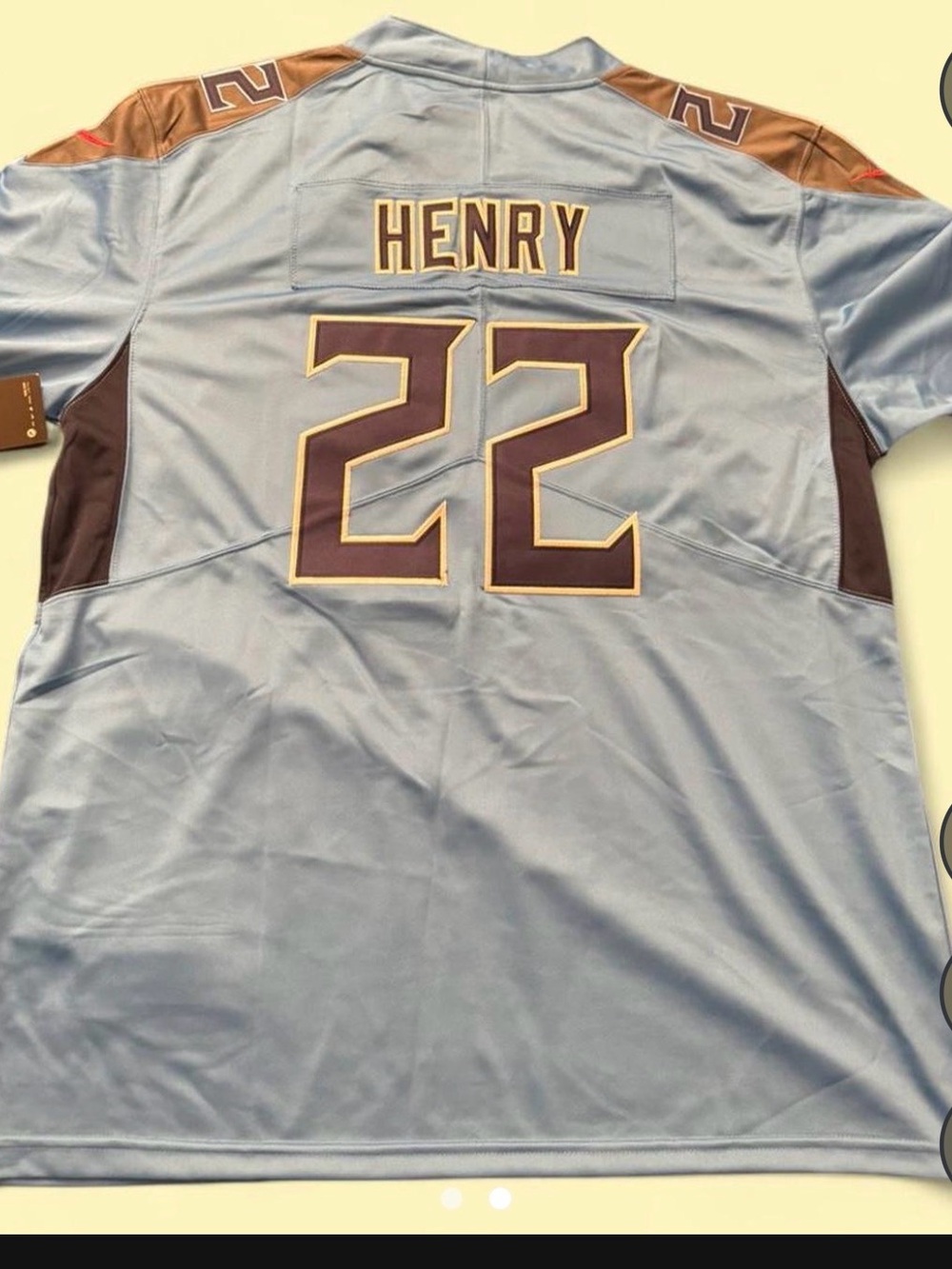 Nike Men’s Light Blue "Henry 22" Football Jersey